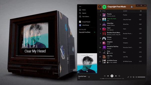 响应桌面音频的音频反应音乐可视化壁纸